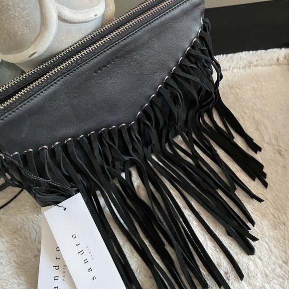 COPY - Sandro beans new cloth purse with strap - Picture 1 of 3